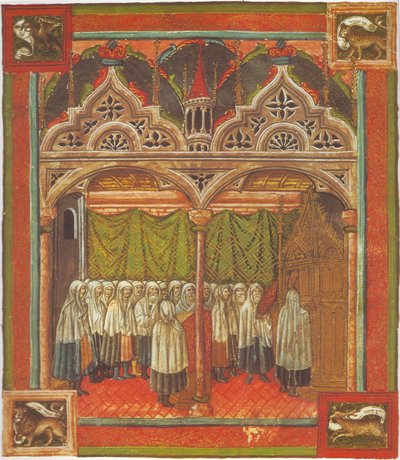 Jews Praying in a Synagogue by Unbekannt Unbekannt